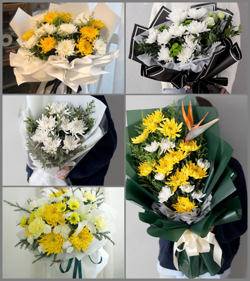 广东梅州市丰顺县大龙华镇石门村白事花束代送